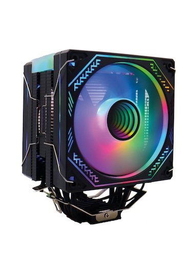 Zoko Ice Pro Bp4 Siyah Auto Rainbow Fanlı Kule İşlemci Fanı