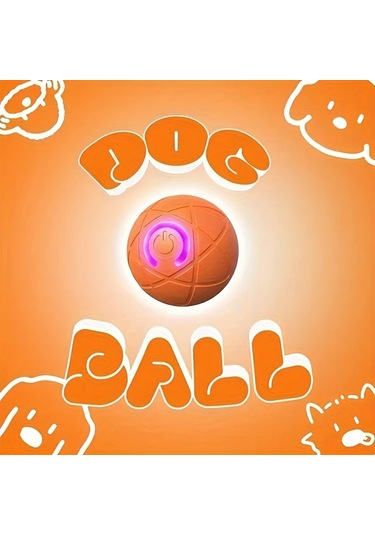 Chuangyinshop Mavi Interaktif Otomatik Köpek Topu Oyuncağı - Dayanıklı Çiğneme Topu