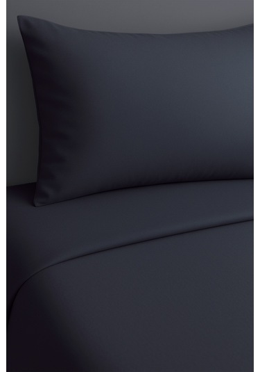 Tek Kişilik Nevresim Takımı Antrasit %100 Pamuk Lacivert