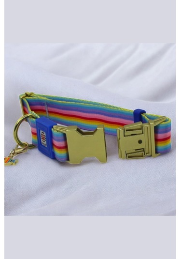 İsimli Köpek Tasması, Orta Ve Büyük Irk, Metal Kilitli Çzgmv Koyu Mavi