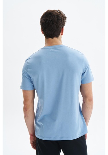 Arma Erkek Regular Fit Yazı Baskılı Süprem Bisiklet Yaka Tişört Y29344472402 Mavi