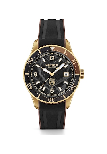 Montblanc Iced Sea Automatic Date 133300 Altın - Mavi