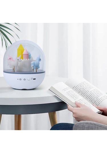 Shineyee Romantik Odalar İçin Fantezi Atlıkarınca Lambası - Yumuşak Işık, Dinlenme Ve Çocuklar İçin Gece Lambası Diğer