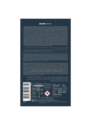 Blade Cool Fresh Erkek Sprey Deodorant 3 x 200 ML
