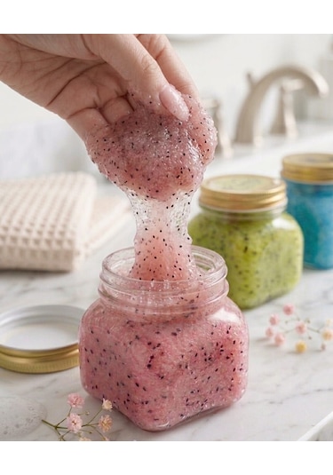 Hollywood Glow Sugar Scrub Body Butter Keshlee Farm Şeker Peelingi Pembe