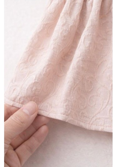 Baby Corner Fırfırlı Bebe Yaka Kız Bebek Elbise Pembe