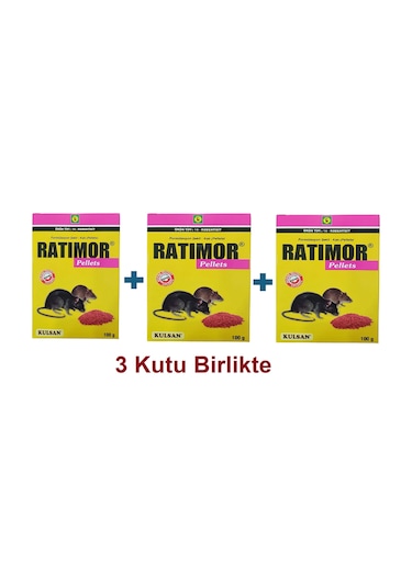 Ratimor Pellet Fare Zehiri 3 x 100 G