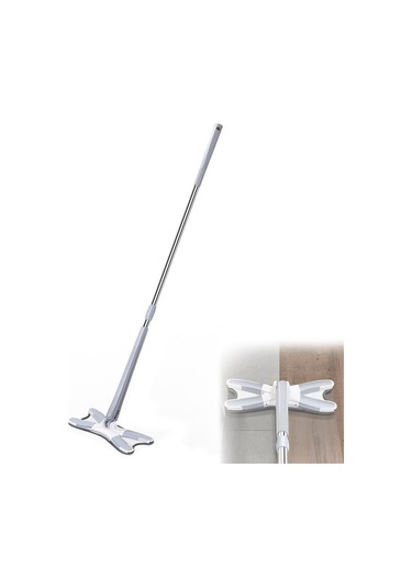 Monyee Gri Mikrofiber Süper Emici Mop - El Isıraksız, 360 Döner, Islak/kuru Kullanım, Zemin Temizliği İçin Kolay Tırpan