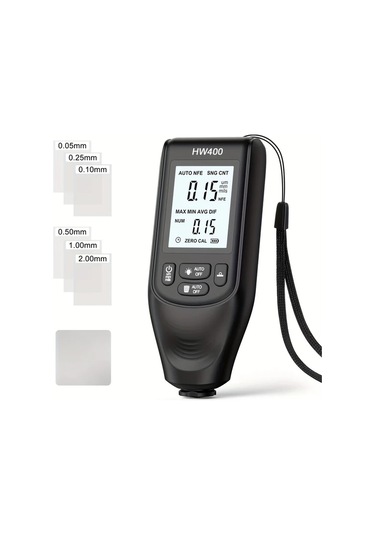 Honeybeeshop Anjkflur Hw400 Beyaz Dijital Araç Boya Kalınlık Ölçer Otomatik 0 2000um Hassas Ölçüm Aleti Oto Kaporta İnceleme