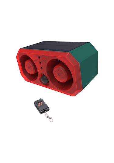 Reedark Güneş Enerjili Hayvan/kuş Çevirici Alarm: 5-8m Enstrüman Mesafesi, Ir Kumanda, 4 Mod Işıklı Sesli Uyarı, N911t