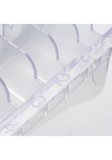 Shineyee Wahl Saç Kesme Makinesi İçin 10 Parça Renkli Metal Kaplama Limit Tarak Seti - 1.5mm-25mm