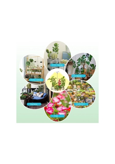 Xindoker "bitki Büyüme Lambası: 3 Renk Seçenekli, 10 Parlaklık Seviyeli, Zaman Ayarlı Led Aydınlatma" Diğer