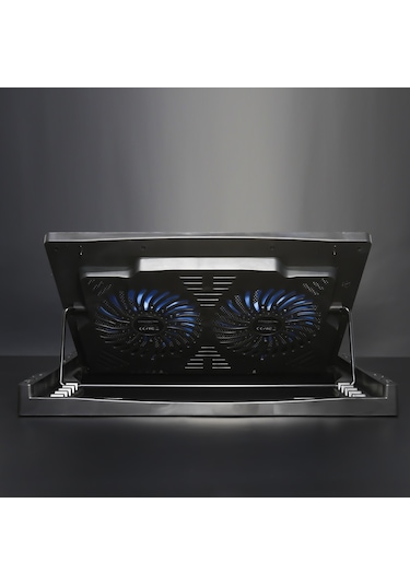 Rush RC828 Ironice Çift Fanlı Led Aydınlatmalı Laptop Notebook Soğutucu