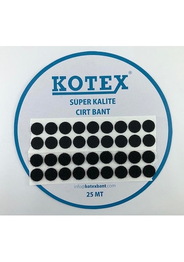 Kotex Para Para Cırt Bant 15 Mm Arkası Yapışkanlı 25 Adet