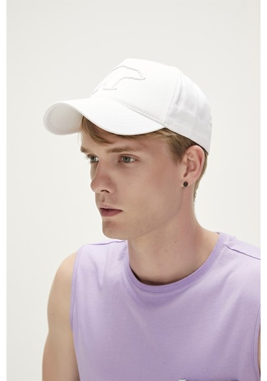 Bad Bear Logo Cap Off-white Beyaz Unisex Şapka - Beyaz