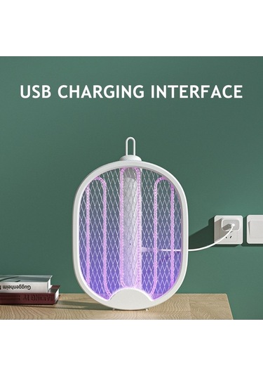 Dancemonkey Portatif Sivrisinek Raketi Ve Lamba - Duvara Asılabilir, Usb Şarjlı