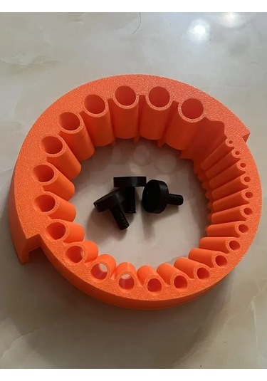 Folinda Açımlı Kesici Uyumlu 2-13 Mm Delikli Matkap Ucu Silecek, Abs Plastik Turuncu Polishing Kit Turuncu