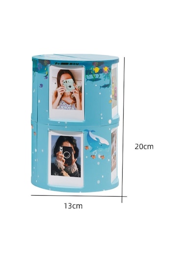 Sones Mini 3-inç Dönüştürülebilir Kendin Yap Fotoğraf Çerçevesi Standı Depolama Rafı Sualtı Dünyası