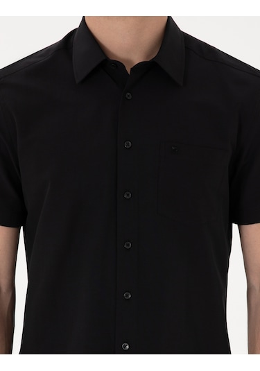 Pierre Cardin Erkek Siyah Gömlek Kısa Kollu 50307003-vr046 Siyah