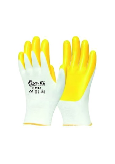 Bay-tec Eldiven Ekstra 10 Beyaz - Sarı