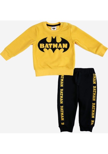 Batman Lisanslı Bebek Polar 2'li Takım 18281 BBM18281- Sarı - Siyah