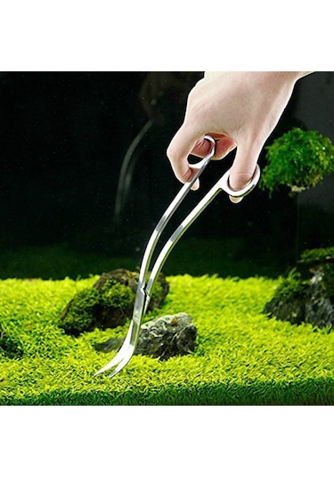 Aquablue  Ss-D10  Dalga  Form  Makas  Bitkili  Akvaryum  Taban  Budama