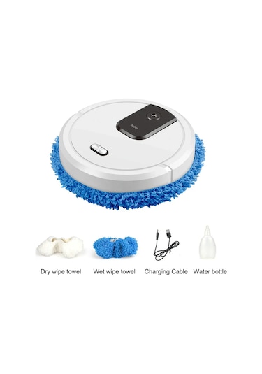 5-in-1 Kablosuz Akıllı Robotlu Süpürge Çok Fonksiyonlu Süper Sessiz Vakumlama Altın Altın