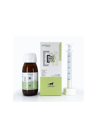 Vetqom Kedi Calming+ Stres Yönetimi Kaygı Kontrolü 60 ML