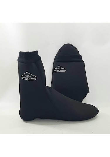 Termal Tabanlı Termal Mest Konçlu Full Termal Çorap Siyah