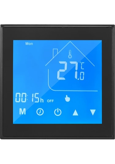 Mufunye Su Isıtma Termostatı Haftalık Programlama Ev Okul Ofis Otel Dokunmatik Ekran Güç 5ahc-t010-ga Su Isıtma Siyah Tuya Wifi B Planı İçin Uygundur