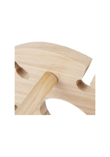 Venturemart Şarap Organizatör Ahşap Şarap Rafı Cam Bardak Tutucu Organizatör 6 Cam Ve 1 Şarap Şişesi Için