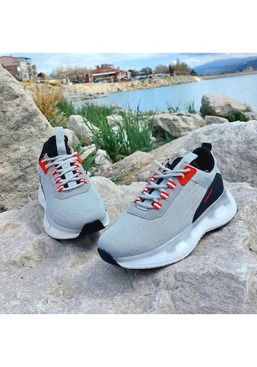 Dunlop 2240 Gri Renk Air Taban Fuspetli Erkek Spor Ayakkabı AYKSAYAK-000520