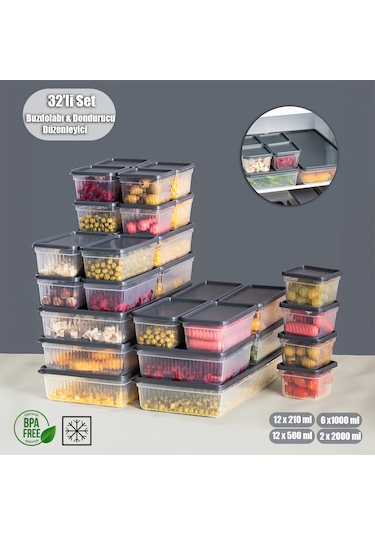 Porsima 2014 32'li Buzluk Buzdolabı Düzenleyici Saklama Kabı Antr