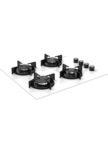 Tecna 8451 Beyaz Cam Ankastre Ocak