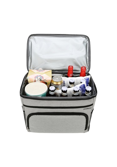 Lıcorıce Açık Taşınabilir Piknik Yalıtım Soğutma Çanta-büyük Kırmızı