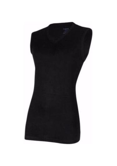 Yıldız Erkek Modal V Yaka Sıfır Kol Atlet - 380-381 Siyah