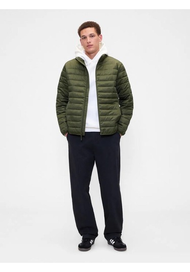 Gap 790583002 V-frch Logo Ltwt Puffer Jkt Erkek Mont Haki