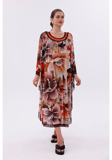 Tarzını Seç Kimono Pareo - Tesettür Pareo - Belek Model 240x135 Cm Çok Renkli