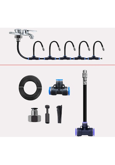 Suntek Magideal Peyzaj Tesisi Sulama Dışında Için Misting Soğutma 10m-boru-10cm-nozul
