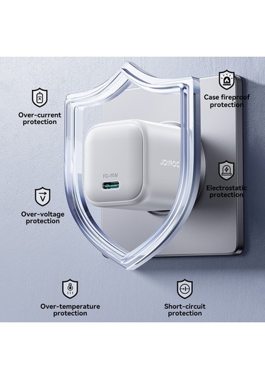 Tongxida Joyroom Jr-tcg15 30w Mini Hızlı Şarj Adaptörü, Ab Tak, Beyaz Beyaz