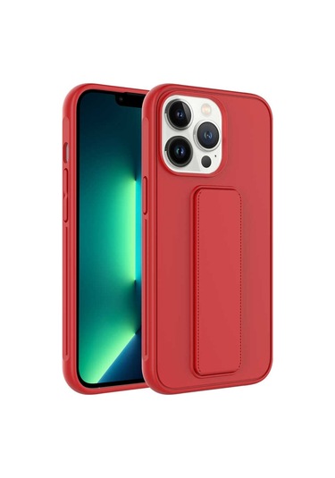 iPhone Uyumlu 13 Pro Max Kılıf Qstand Katlanabilir Standlı Kılıf