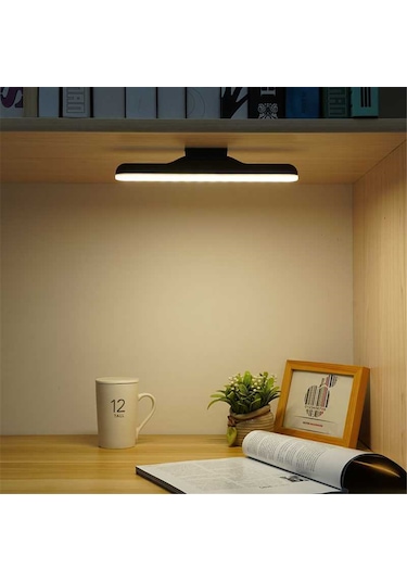 Martı Ledli Aplik Şarjlı Led Işık Mıknatıslı Siyah Hero Led Aplik