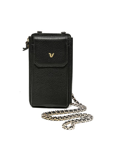 Black Cüzdan & Kartlık Kadın Diğer 2807 Roncato Flother Skın Wallet Telephone Card Holder Siyah