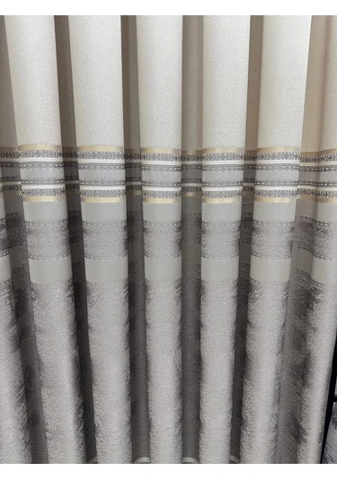 Nivemeshome Urla V-5202 Vizon 1/3 Sık Pileli Fon Perde Apm Çok Renkli