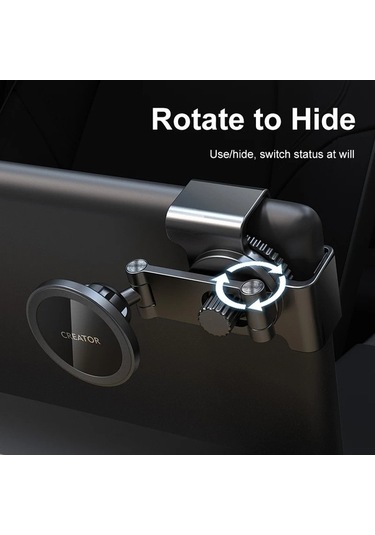 Wondernest Tesla Araba Magsafe Katlanabilir 360 Dönebilen Telefon Tutucu Siyah Siyah
