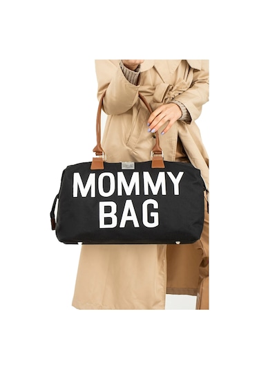 Baby Mom Bizoon 258 Termal Biberon Cepli Anne Bebek Bakım Çantası 43 x 33 CM Siyah