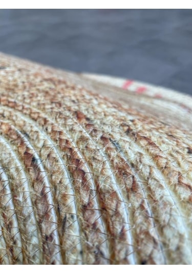 Jüt Yuvarlak Hasır Halı Yolluk Salon Oda Mutfak Halısı Ks-1064