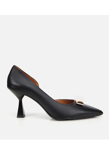 Hotiç Kadın Deri Siyah Tokalı Stiletto 01ayh304210a100 Siyah