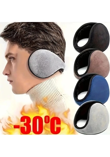Chuangyinshop Siyah Ayarlanabilir -30 C Kışlık Peluş Kulaklık, Sıcak Ve Konforlu