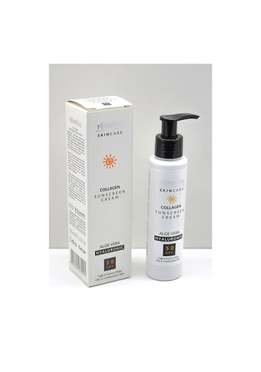 Skincare Yağlı Ve Karma Ciltler Için 125 Ml Güneş Kremi Kolajen&aloe Vera&hyalüronik Asit